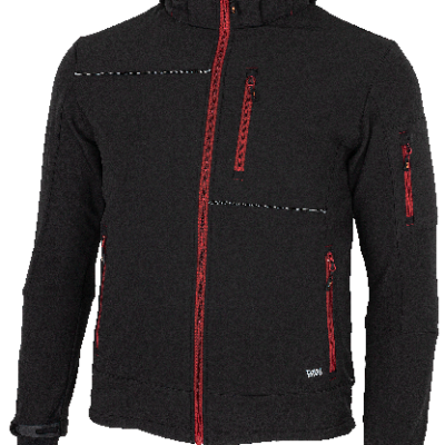 Alternative view of RUFUS Jacket black/red S 44-46