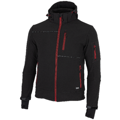 RUFUS Jacket black/red S 44-46