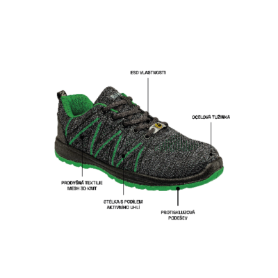 Alternative view of KNITTER S1 ESD Green Low