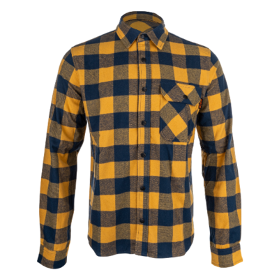 PIPPO Shirt ocher/blue S 44-46