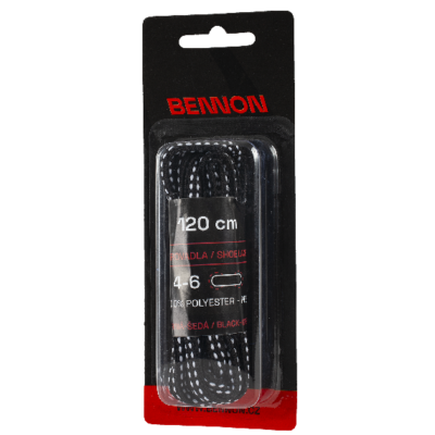 Alternative view of Laces Black-Grey Box 120 cm