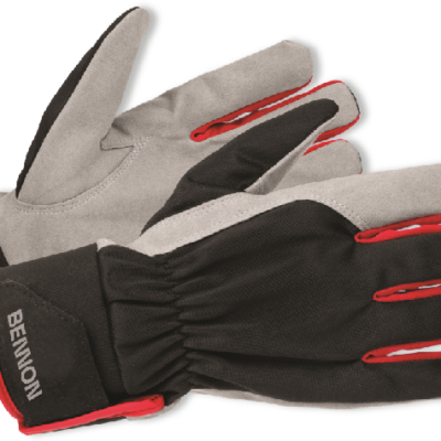 CARPOS VELCRO Gloves grey/red (12 pcs) S