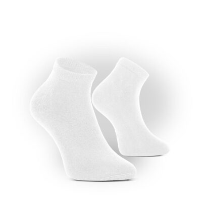 BAMBOO SHORT MEDICAL Špeciálne antibakteriálne ponožky biele