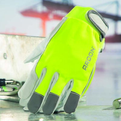 Alternative view of Kombinované rukavice ARDON®HOBBY REFLEX  - s predajnou etiketou hi-vis žltá 08-SPE