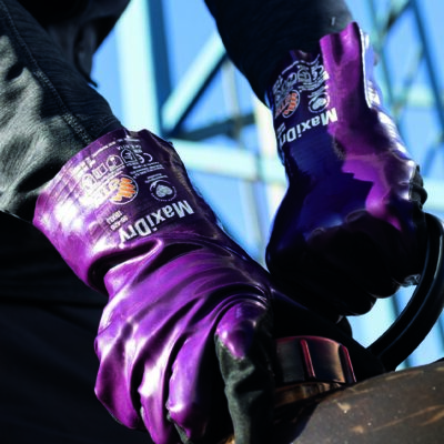 Alternative view of ATG® máčané rukavice MaxiDry® 56-426 06