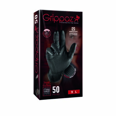 Alternative view of Jednorázové rukavice GRIPPAZ® 246 čierne 08