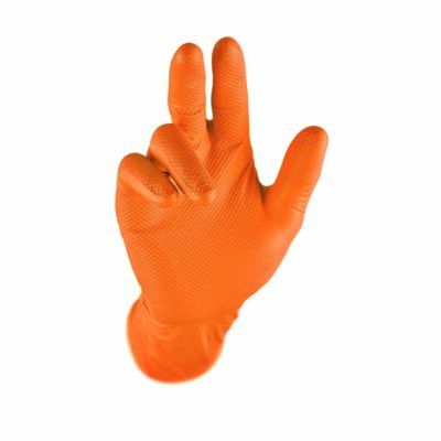 Jednorázové rukavice GRIPPAZ® 246 oranžové 08