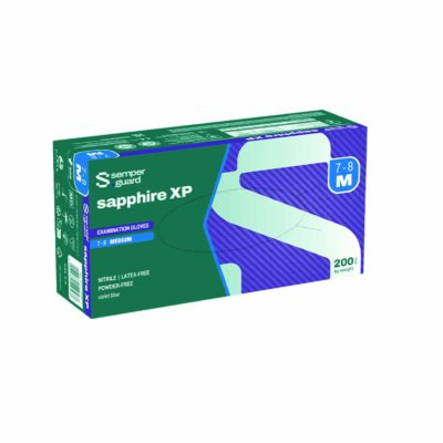 Jednorazové rukavice SEMPERGUARD®Sapphire XP – nepudrované – čierne 07