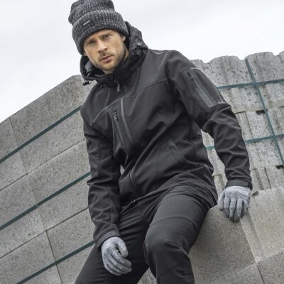 Bunda softsh. ARDON®SPIRIT zimná, čierna XS