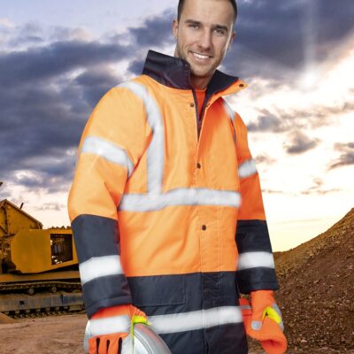 Bunda zimná hi-viz ARDON®REF602 oranžovo-modrá S