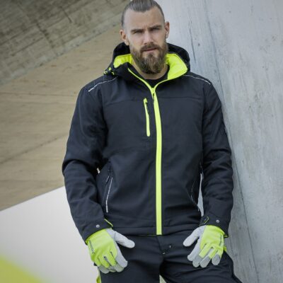 Bunda soft. ARDON®VISION ZIMNÁ pánska, čierno-žltá XS