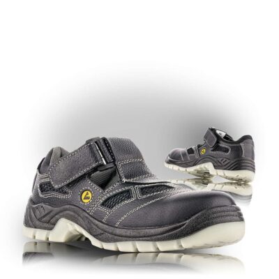 BERN bezpečnostný sandál čierny